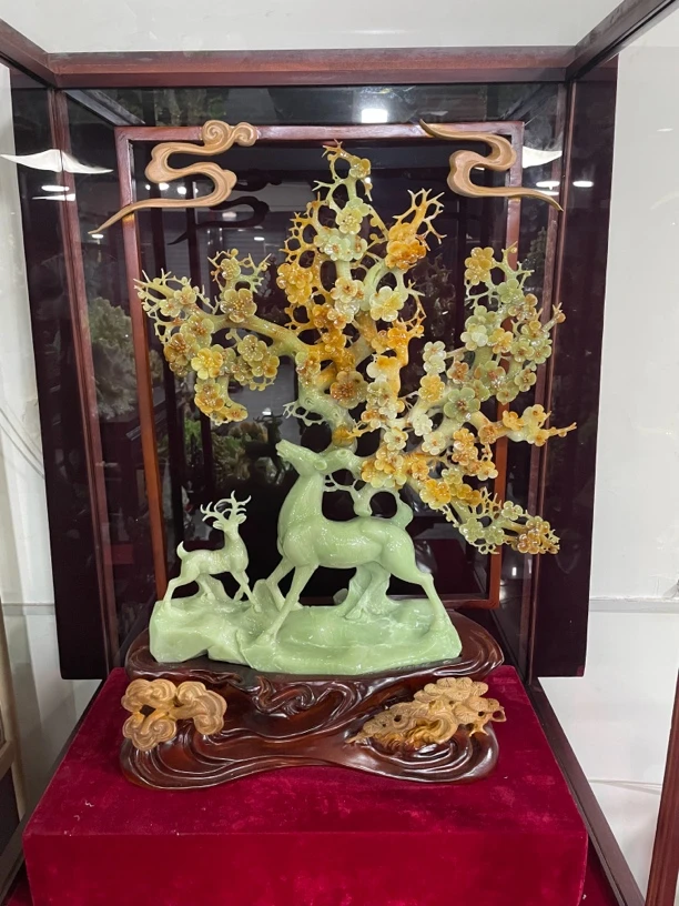 摆件新中式玄关山水摆件办公室摆件