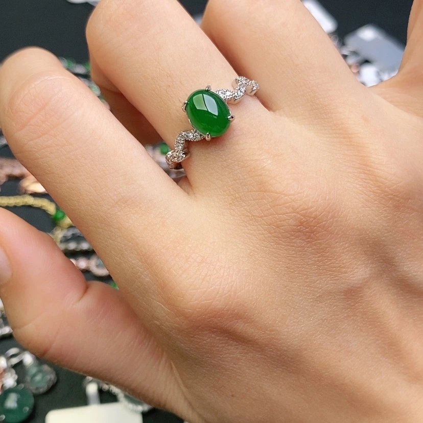 【闪购商品】翡翠戒指未镶嵌天然翡翠戒指