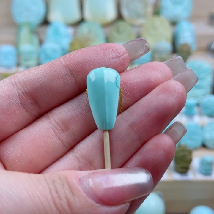 绿松石未镶嵌珠宝奇石11mm