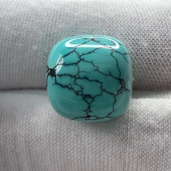 绿松石未镶嵌老型珠12.6