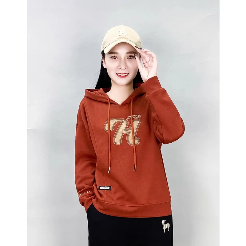 高级感连帽卫衣外套女士春秋2025今年流行新款小个子上衣加绒爆款