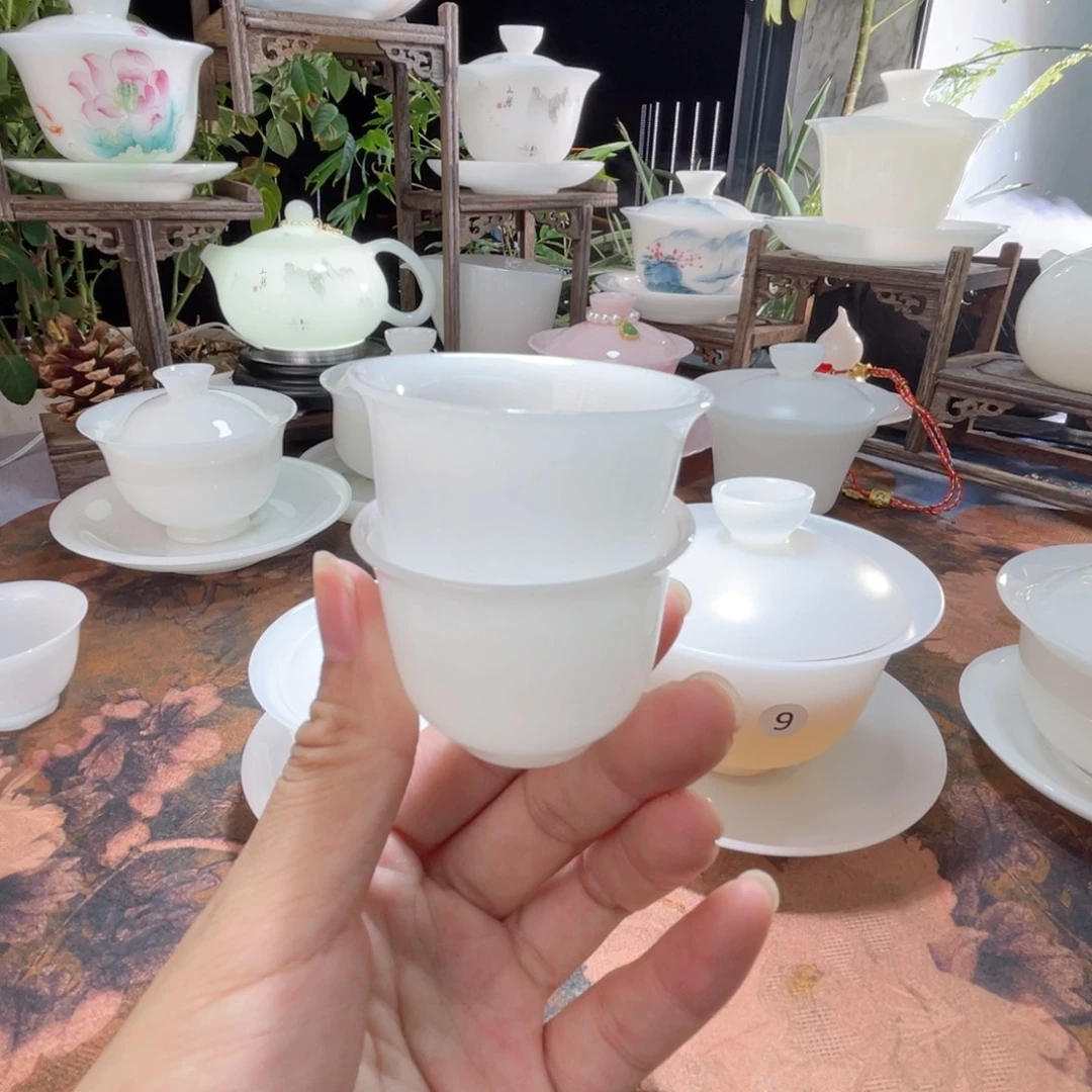***1冰晶璞玉小茶杯2个