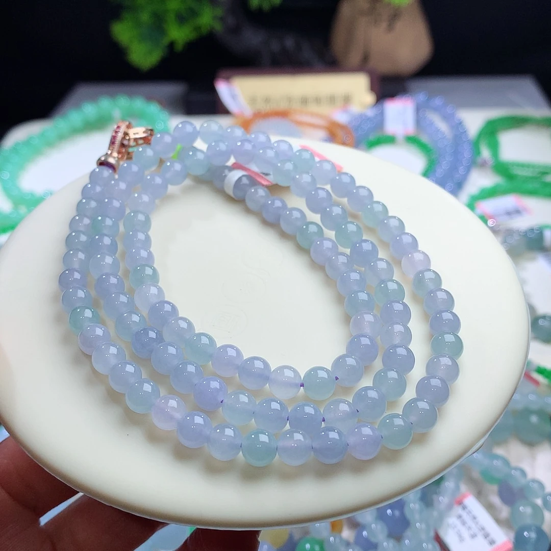 项链未镶嵌翡翠卡6mm
