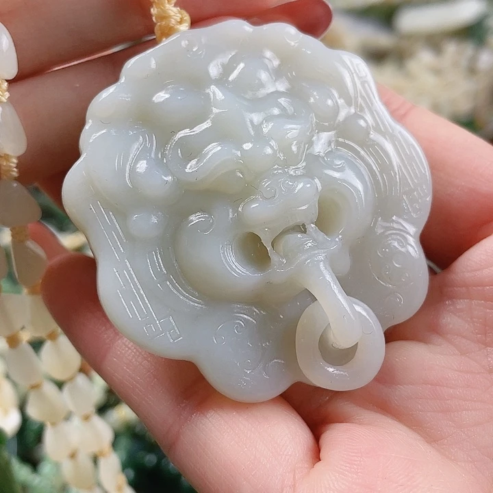 和田玉未镶嵌挂件