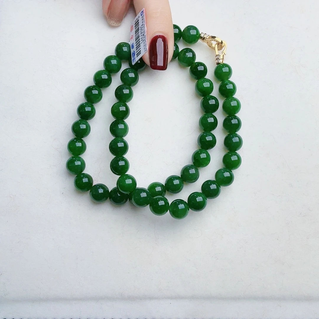 和田玉（碧玉）项链未镶嵌喜*樂