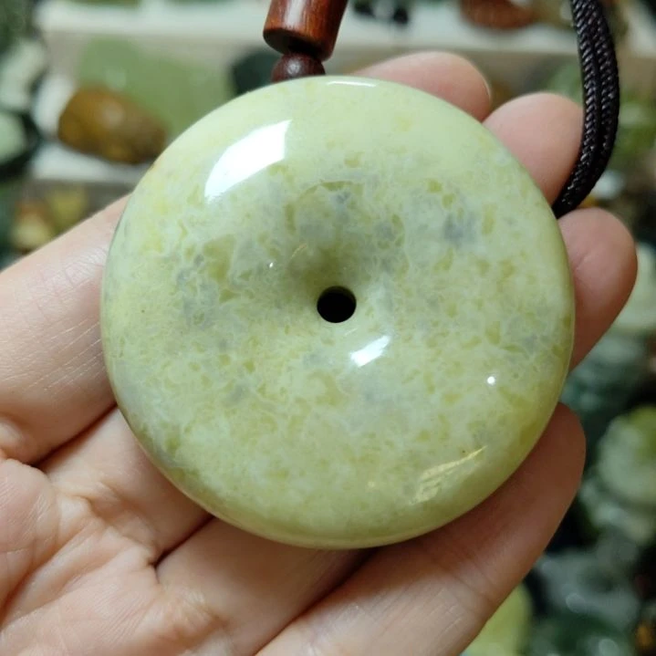 岫玉平安扣未镶嵌