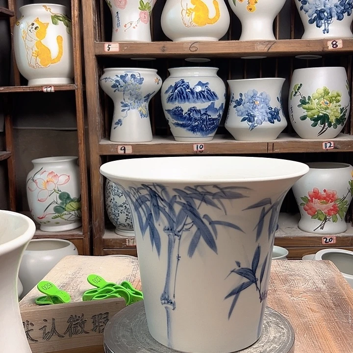 陶斗笠竹子新款陶瓷陶瓷