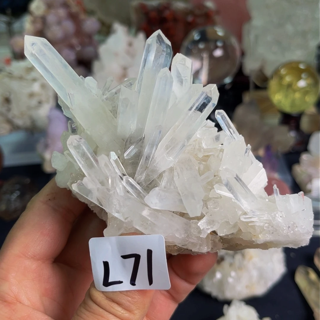 水晶天然水晶家居摆件未镶嵌傩*