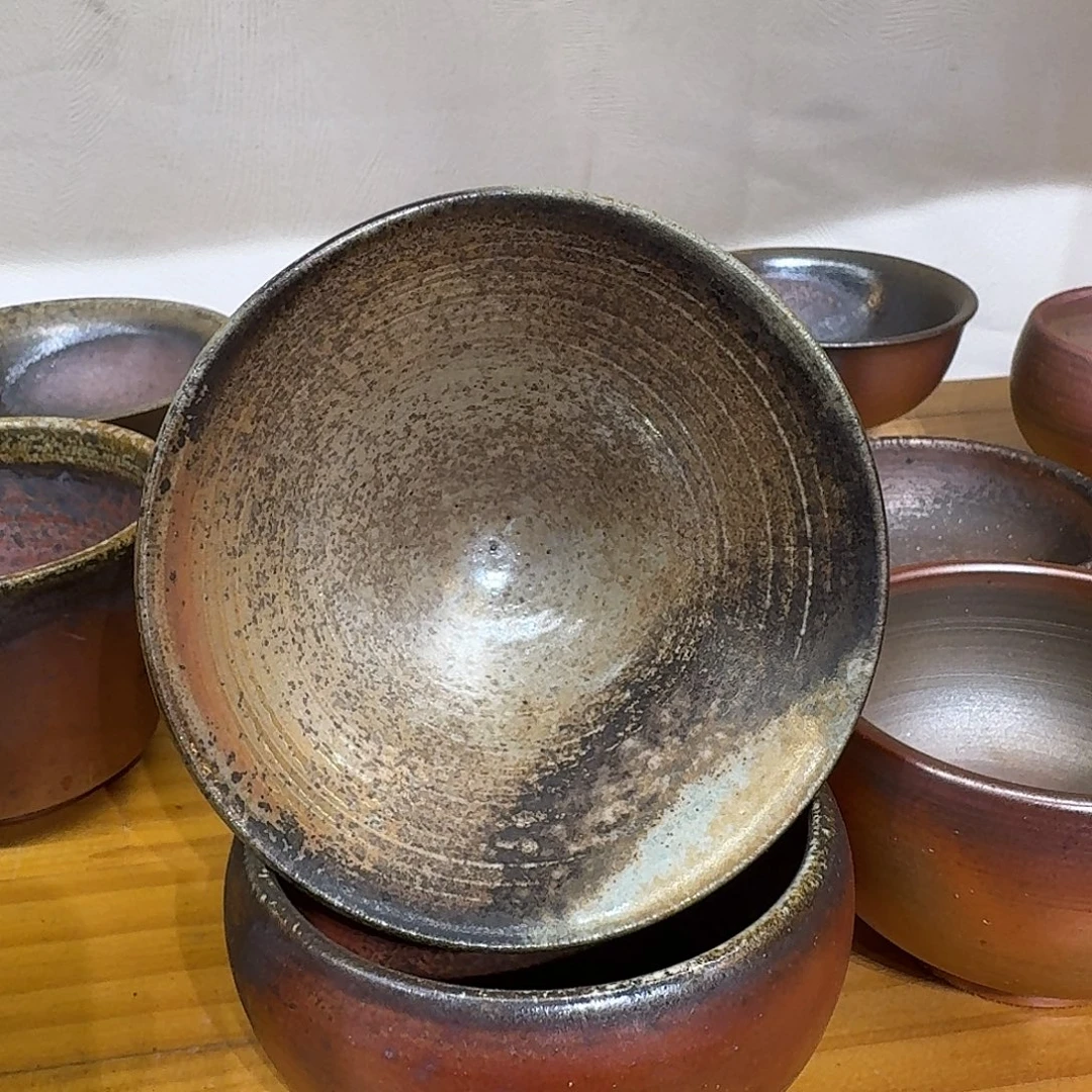 和***饰寂野柴烧，精品斗笠杯