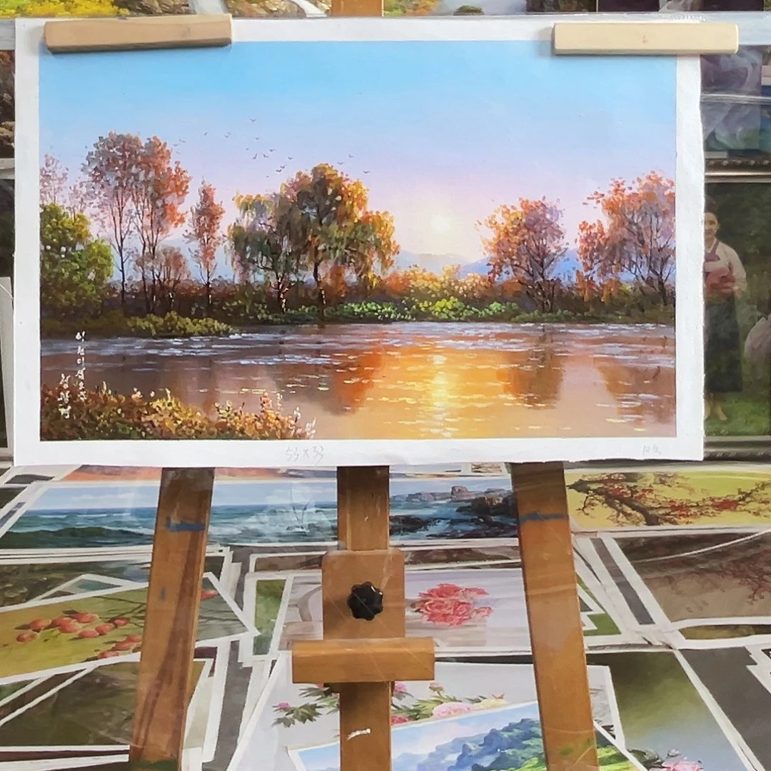油画朝鲜艺术家油画作品