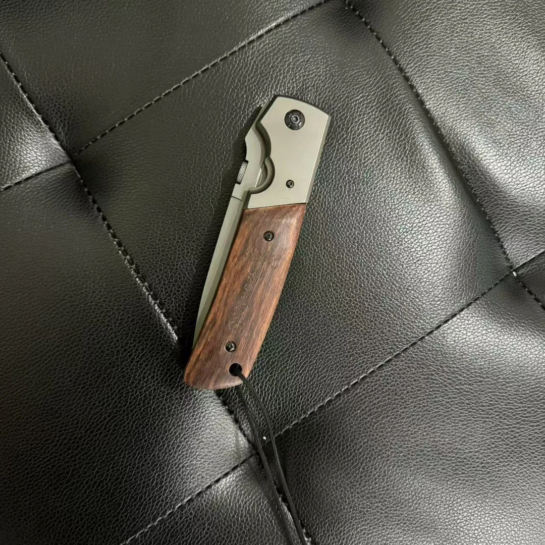 勃朗宁锻打红木手柄刀