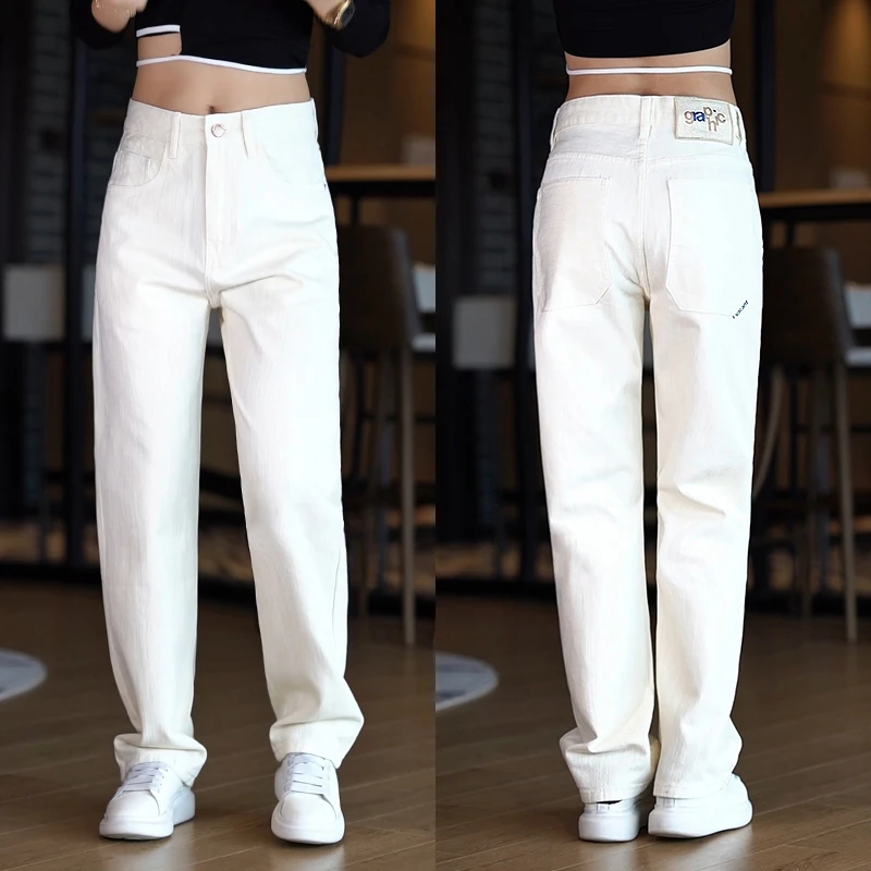 美式个性牛仔裤男士2025新款百搭宽松休闲男裤子高棉柔软粗竹长裤