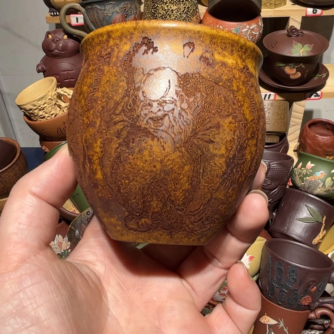 紫砂茶杯宜兴紫砂主人杯