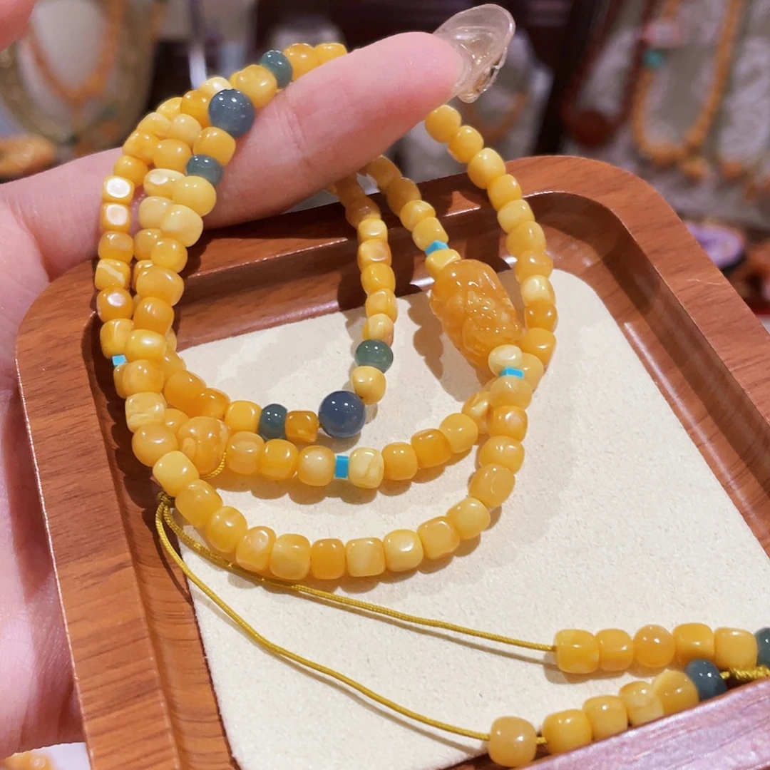 蜜蜡未镶嵌手链手串