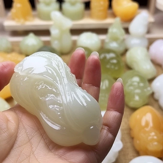 用***4玉天然玉石手把件