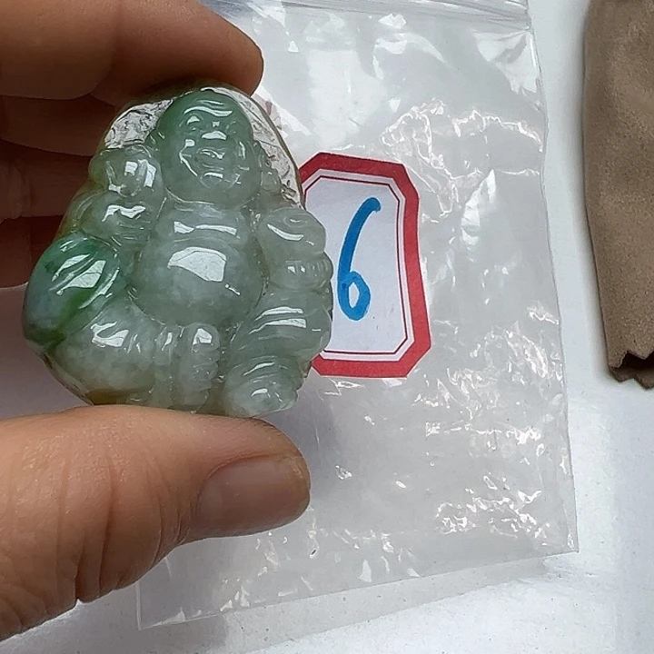 翡翠未镶嵌吊坠(不含链)勇**钱