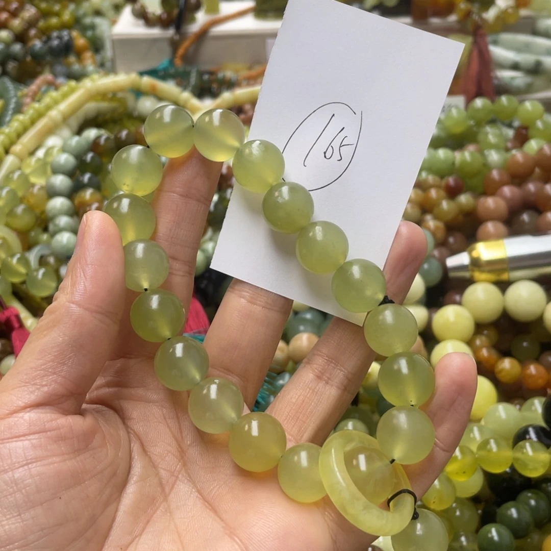 蛇纹石玉手链未镶嵌