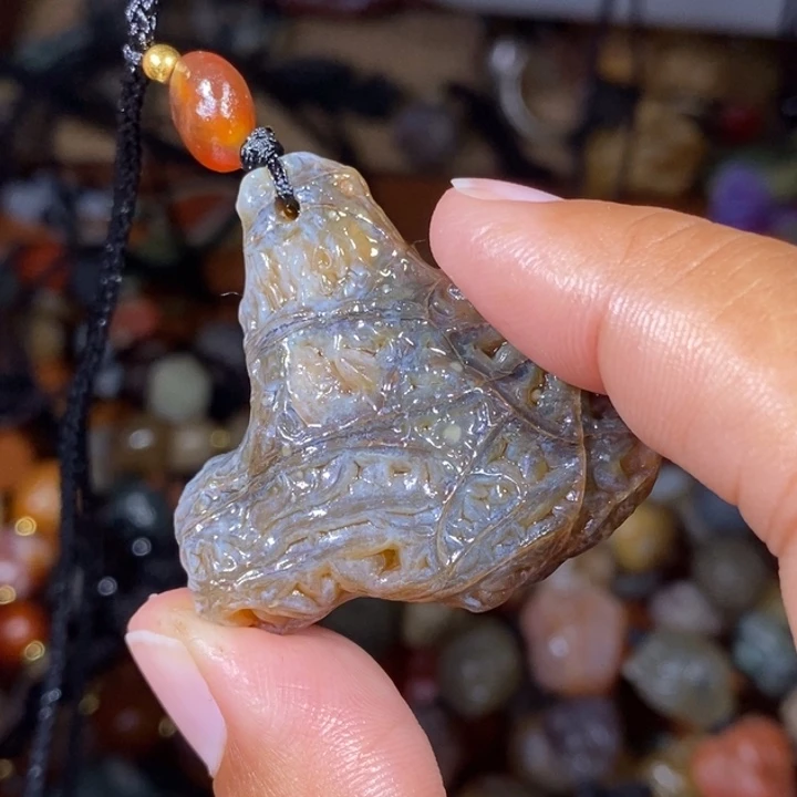 玛瑙/玉髓珠宝半成品未镶嵌深**猫