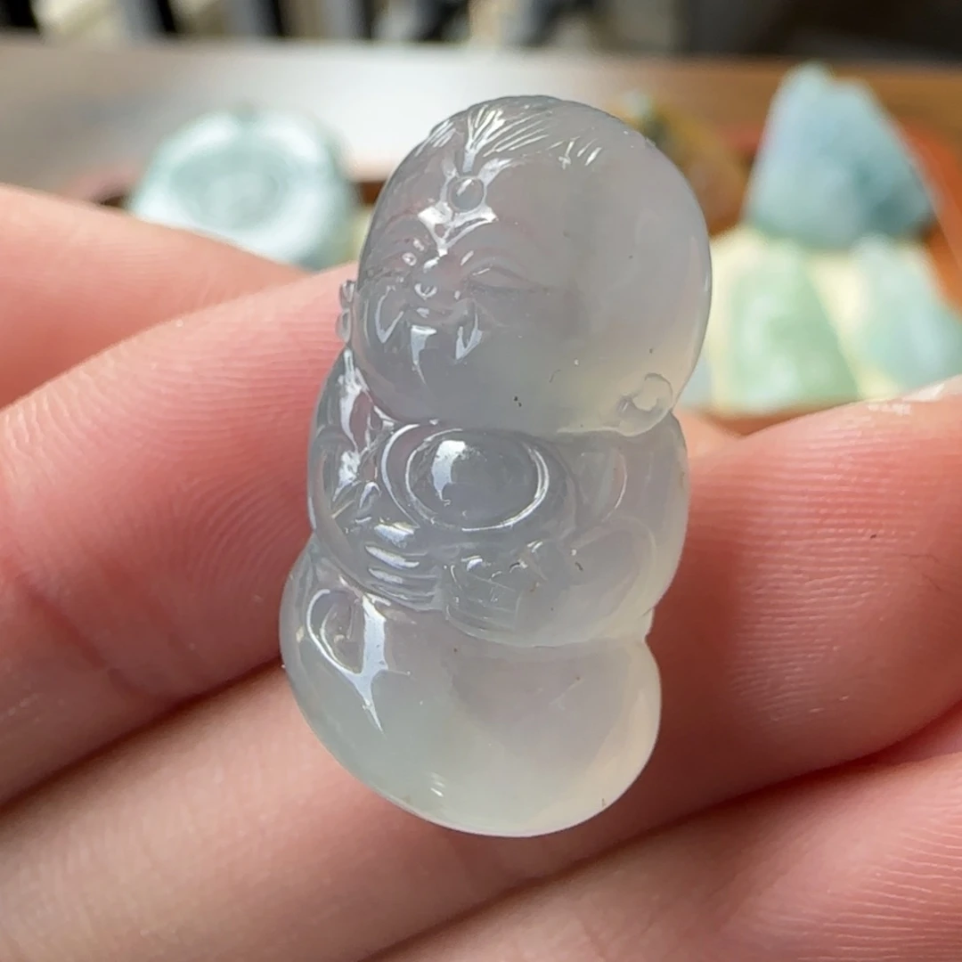 定制翡翠未镶嵌童子