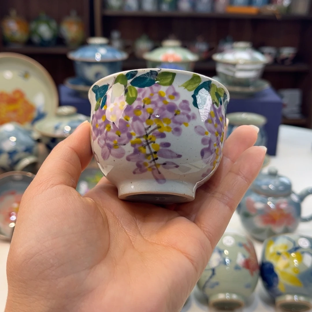 瓷片景德镇手工手绘陶瓷茶具