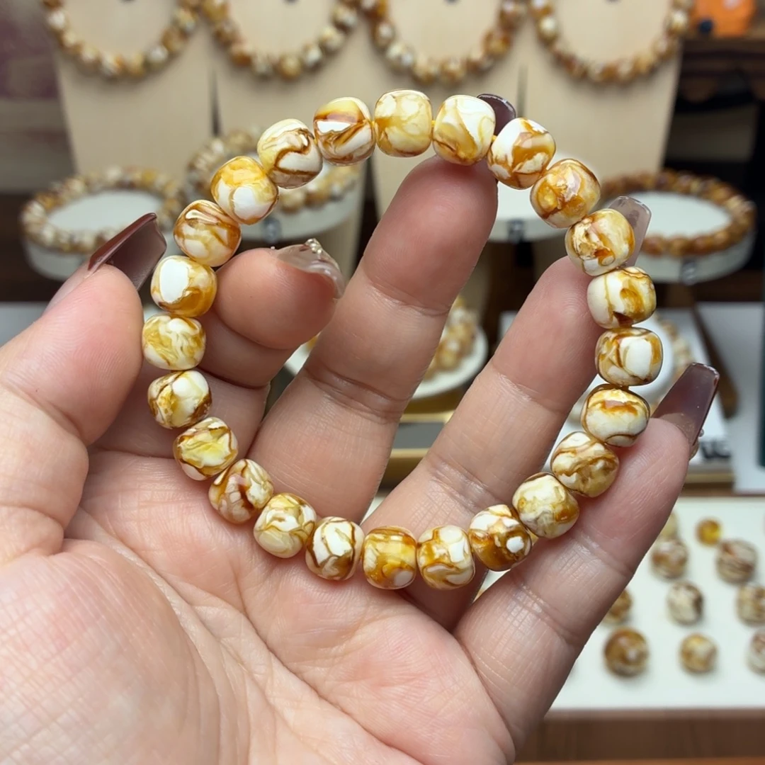 ****秧9mm沁色精工老型手串一条