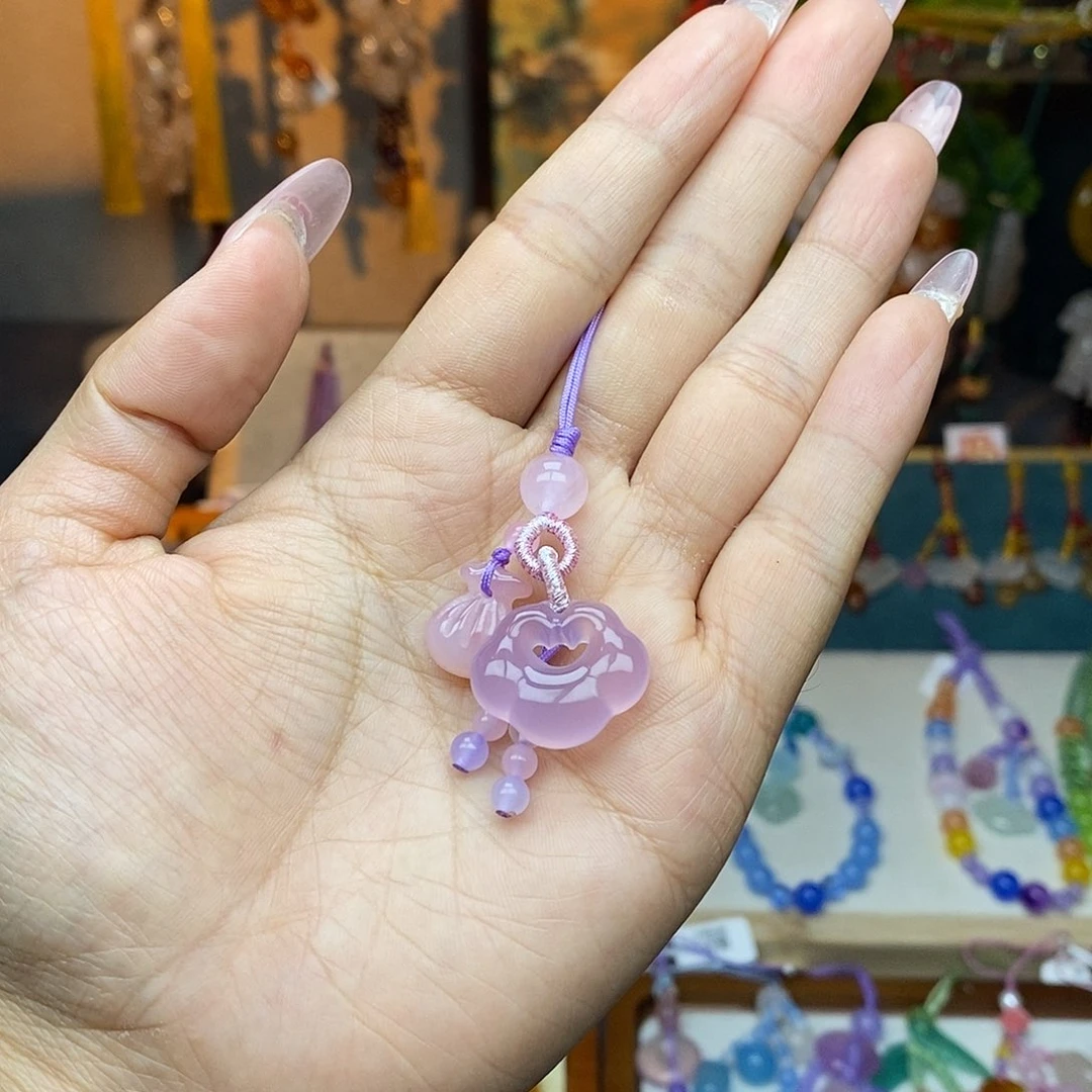 玛瑙/玉髓车挂未镶嵌挂件