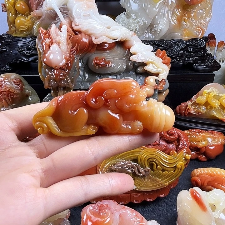 寿山石瑞兽呈祥寿山石