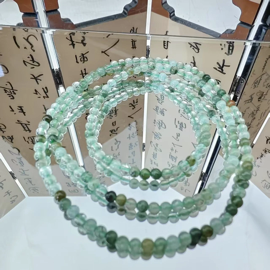 SJ-10028绿发晶多圈手串多样性发其一