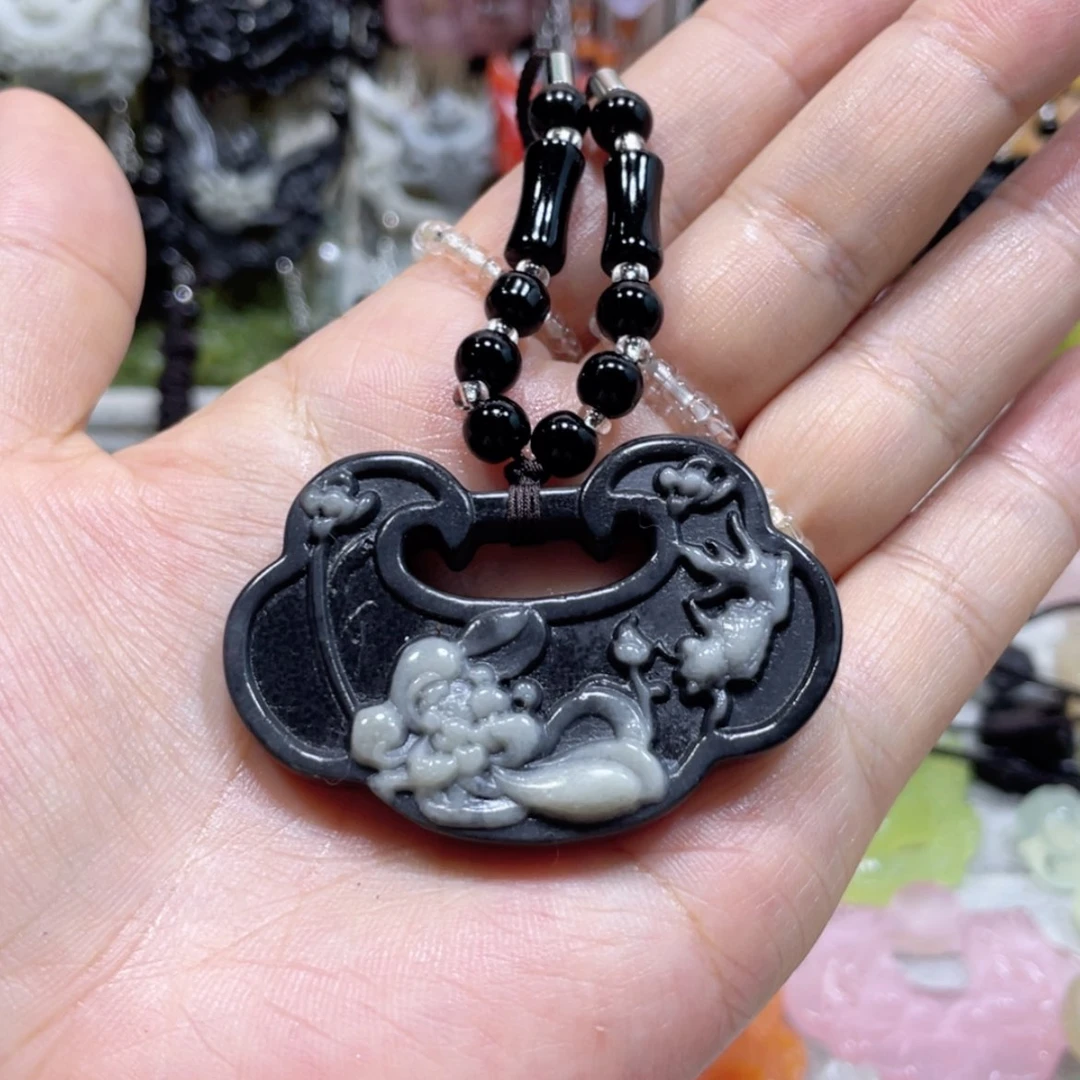 【闪购商品】岫玉未镶嵌颈饰28吊坠