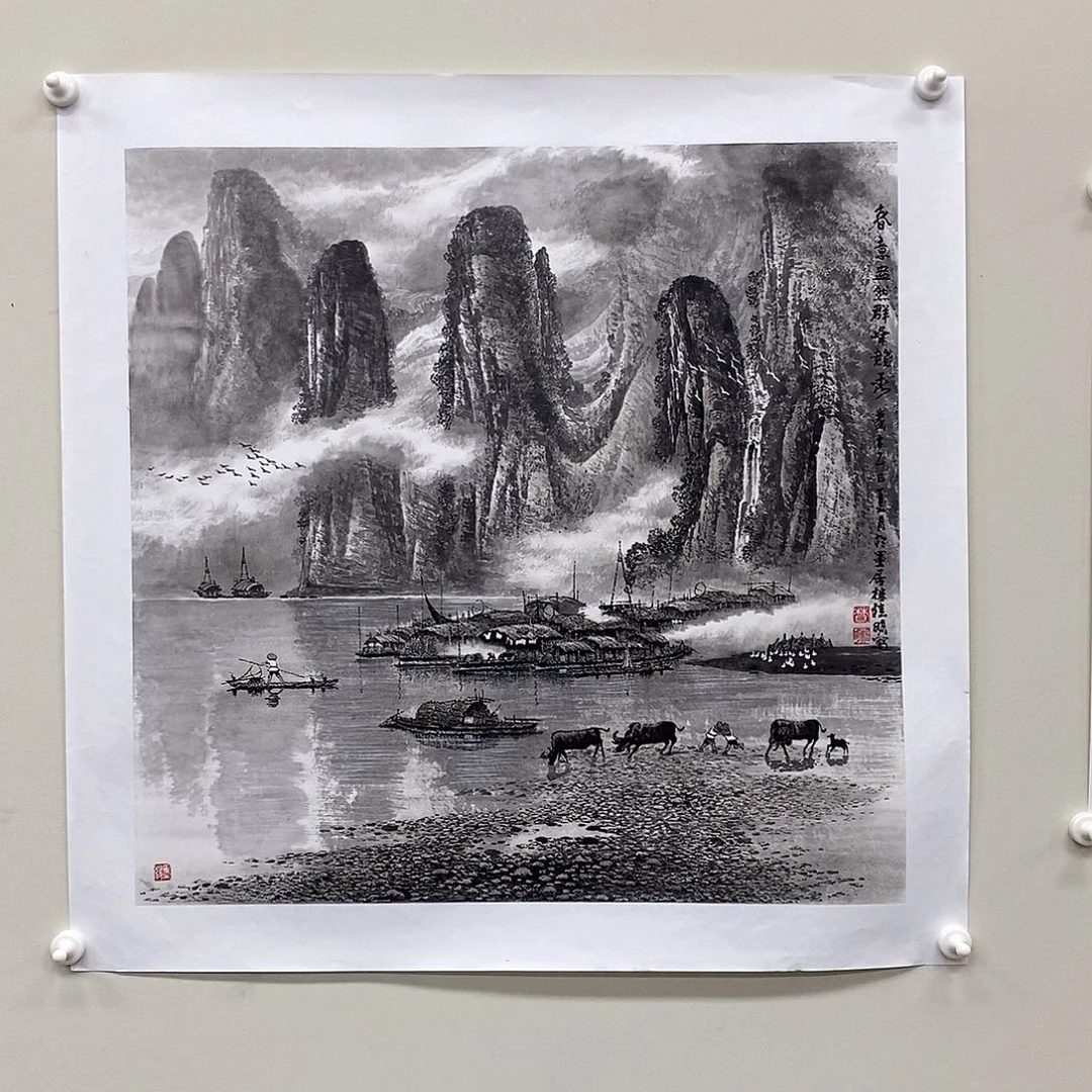 国画莫桂明四尺斗方精品佳作