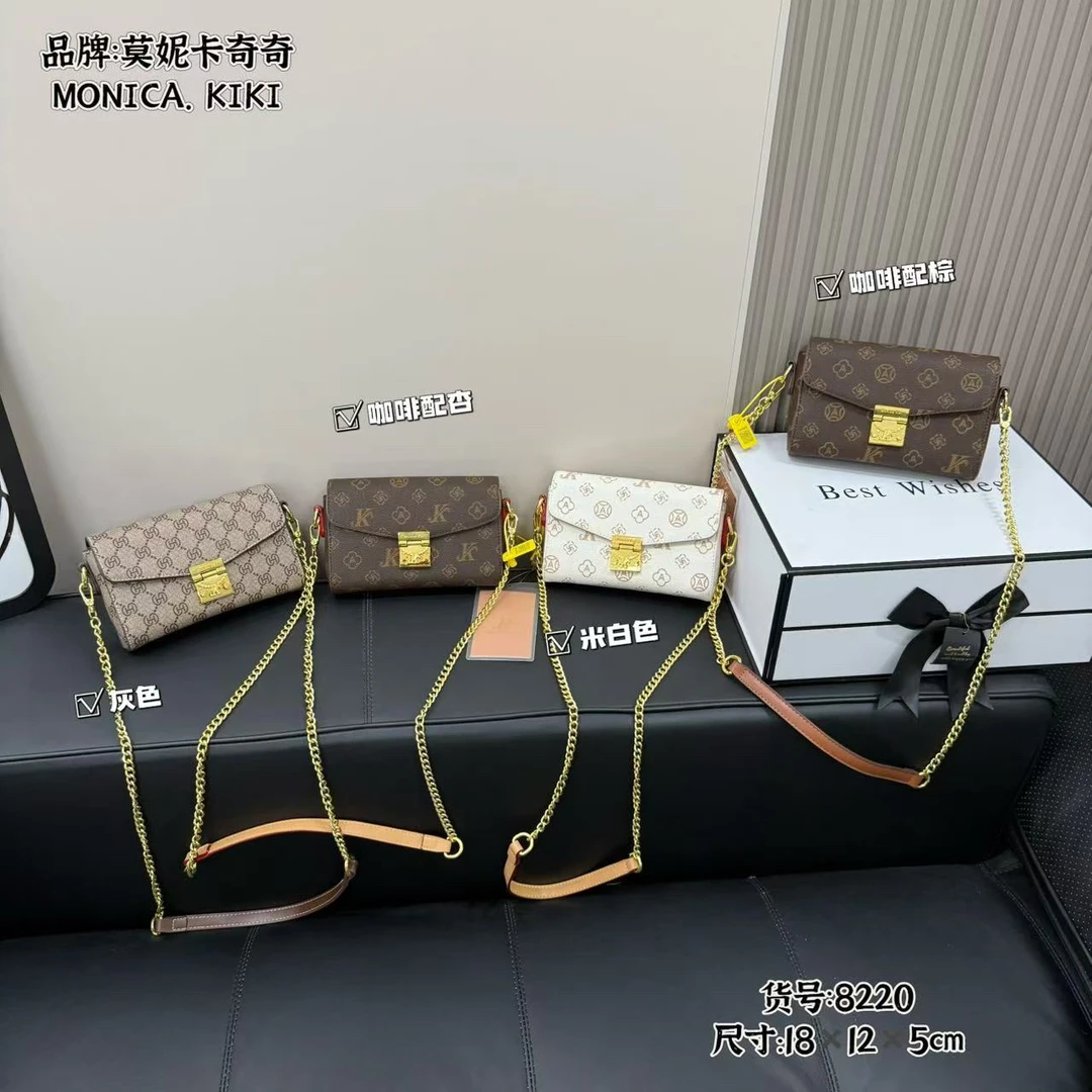 莫妮卡奇奇 新款链条背带单肩斜挎手机包