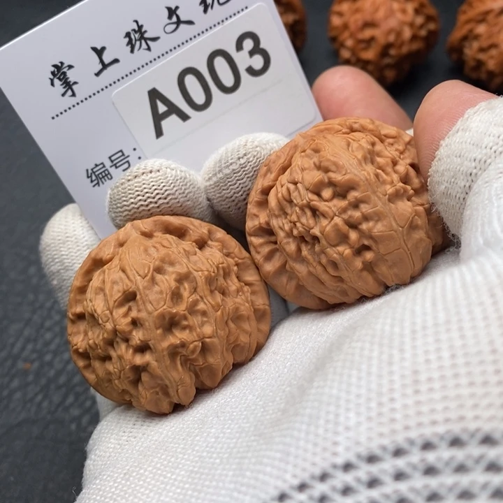 把件文玩核桃白狮子003