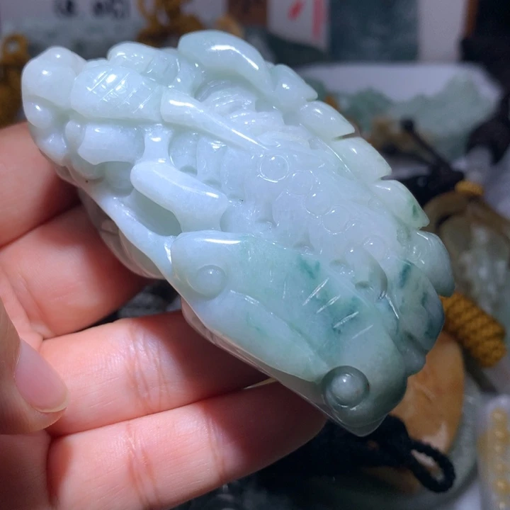 翡翠未镶嵌颈饰保真天然A货翡翠