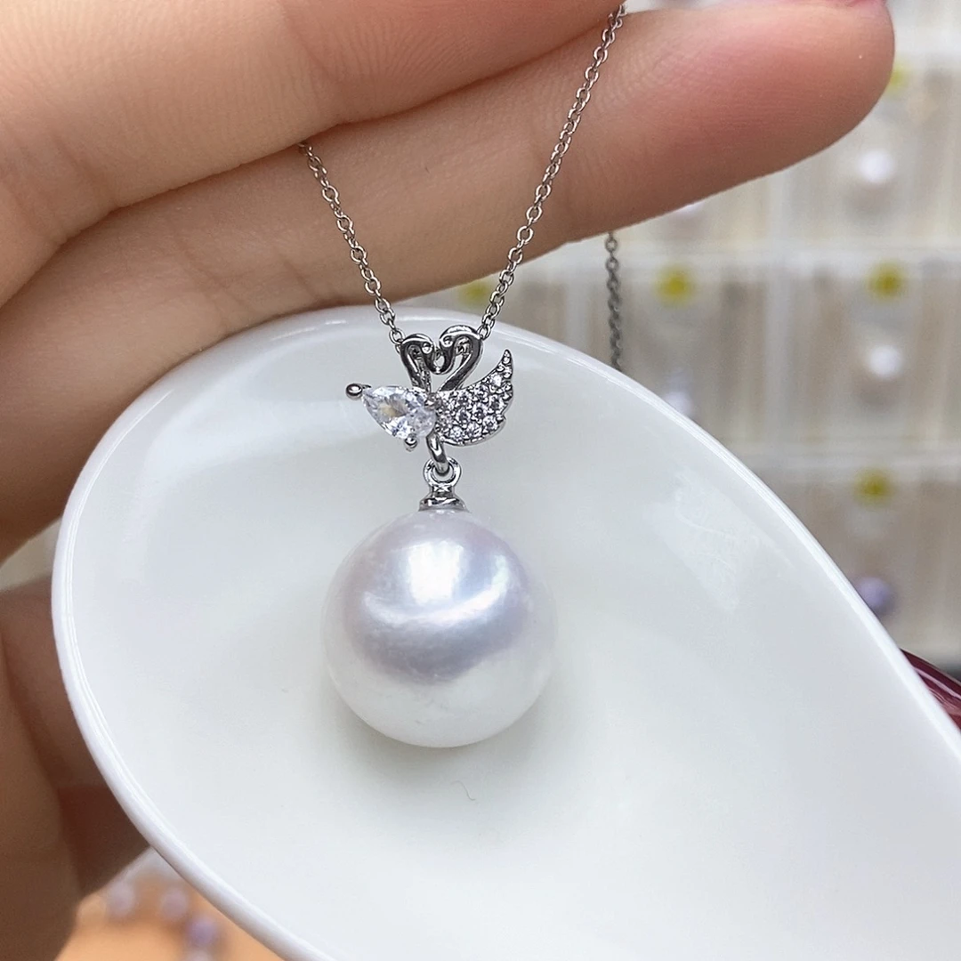 合金项链淡水珍珠