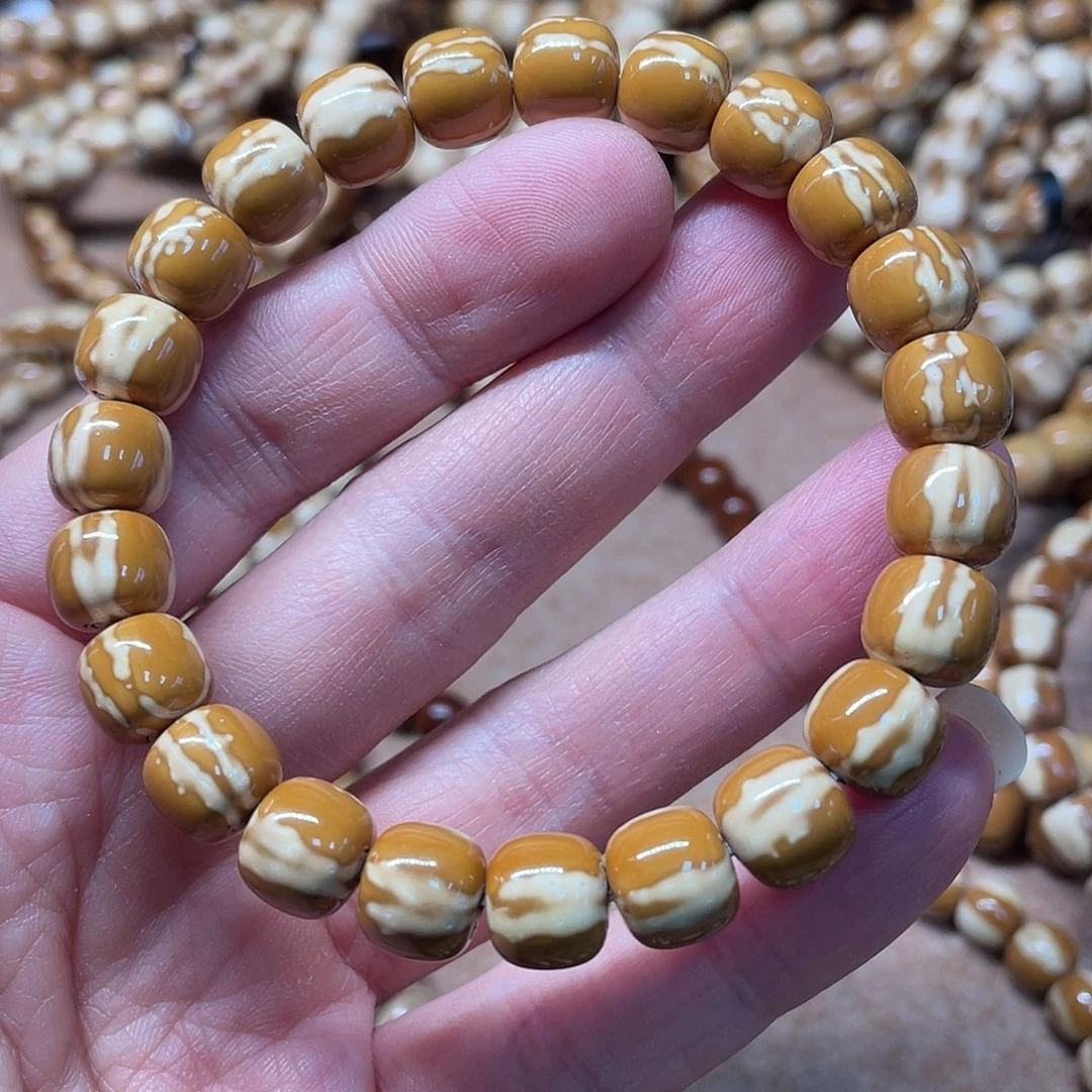 紫金鼠吊坠实心紫金鼠手串10花皮