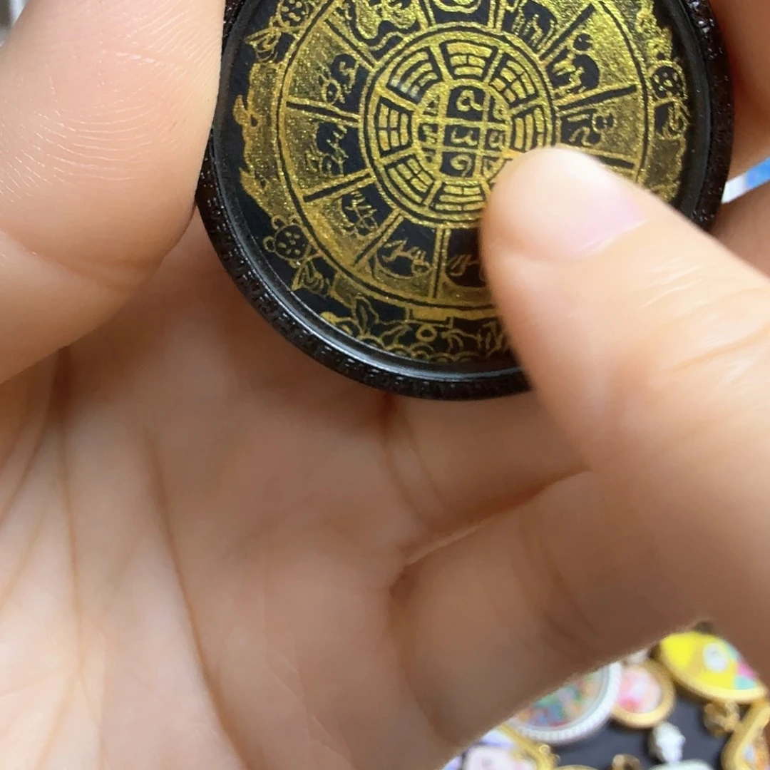 木***葳吊坠十三纯手绘3.5九宫唐卡