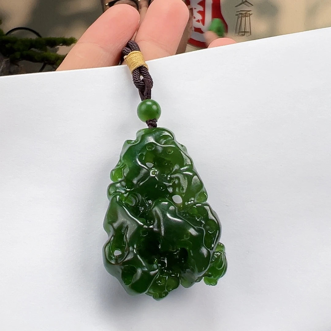 光***G和田玉未镶嵌手链太湖石