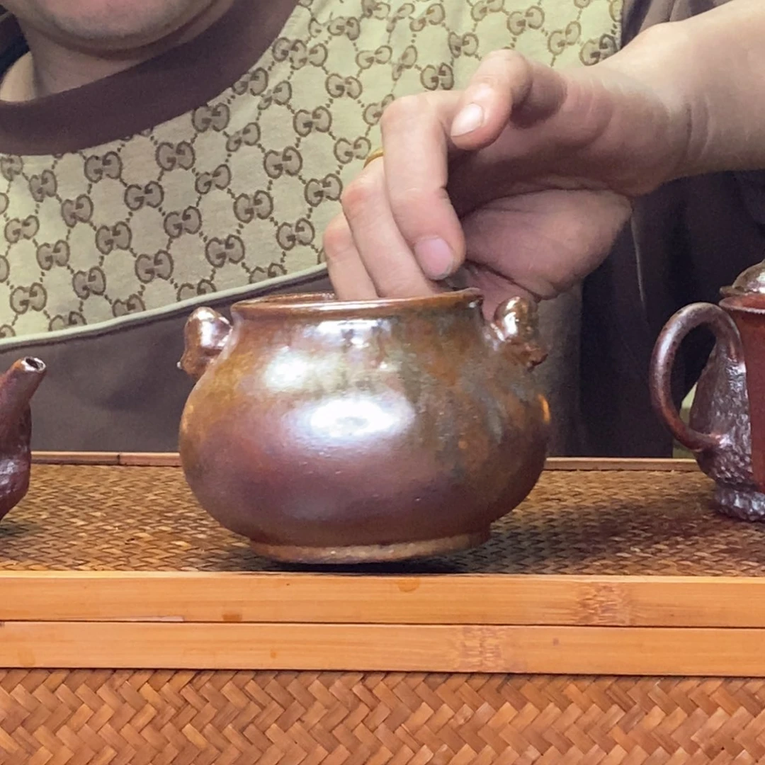 紫砂柴烧紫砂茶具