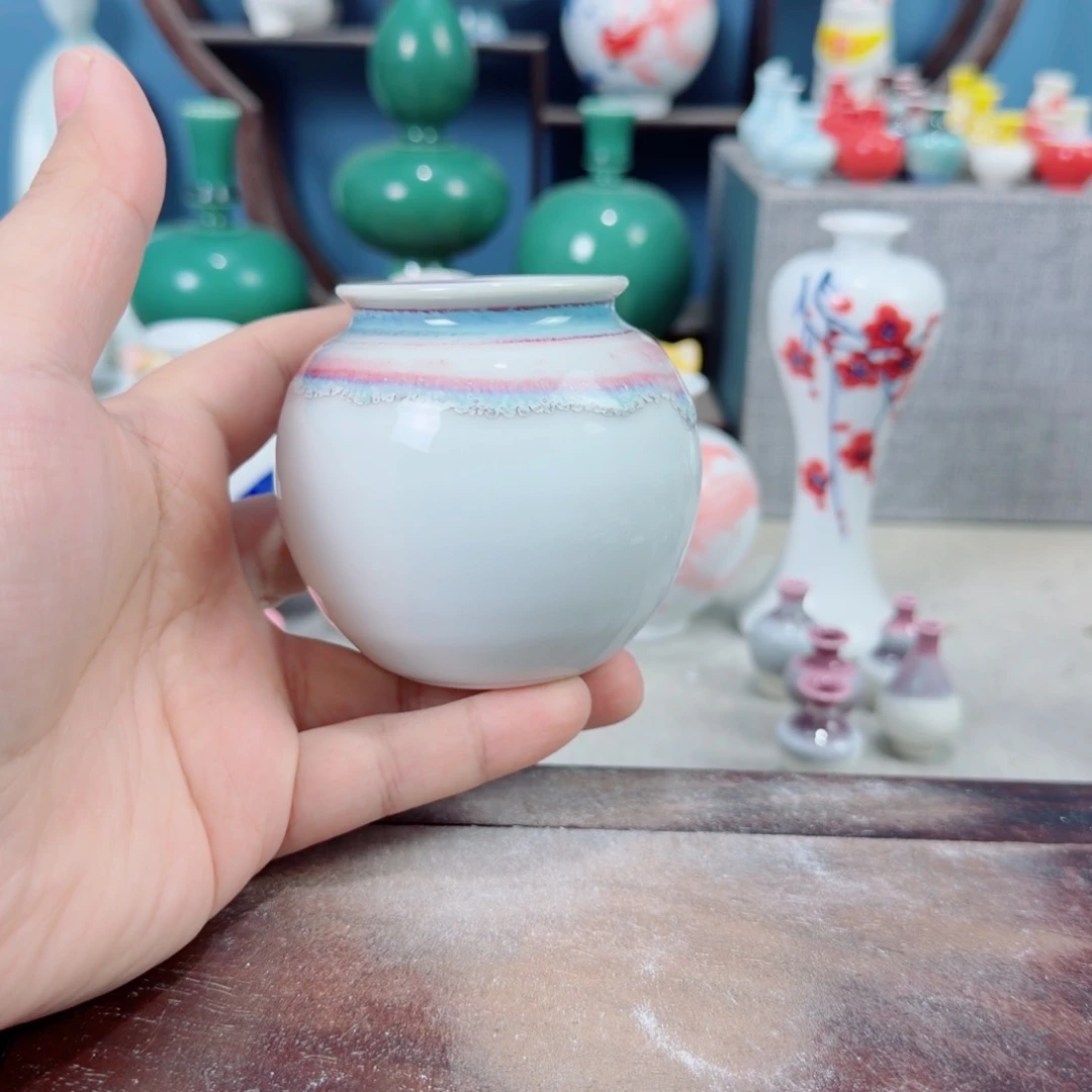 陶瓷手工小花器摆件