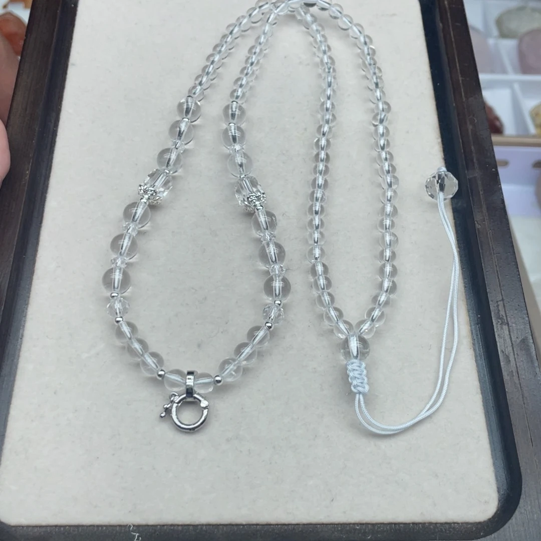 水晶毛衣链未镶嵌冰*块