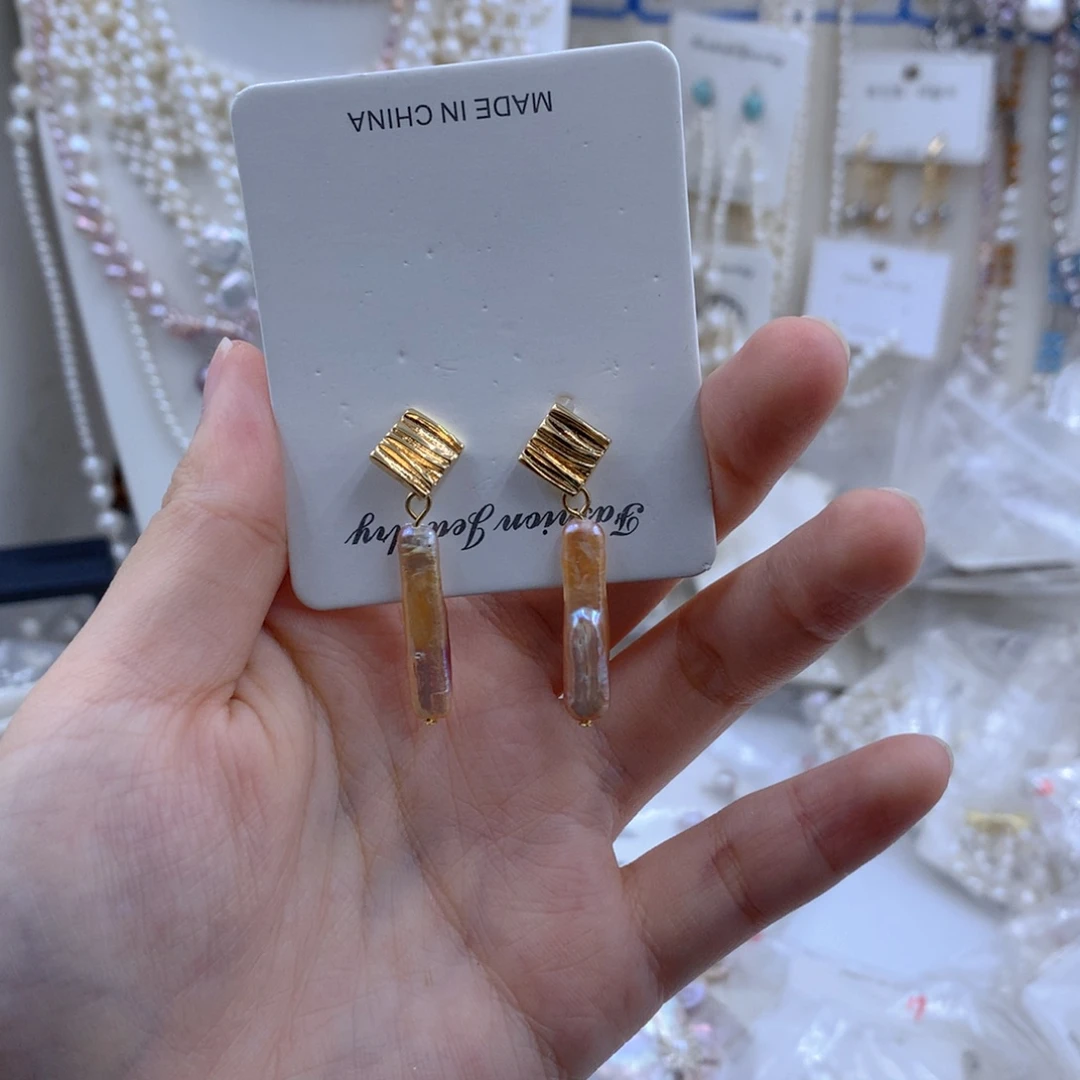 颈饰合金淡水珍珠棒*糖