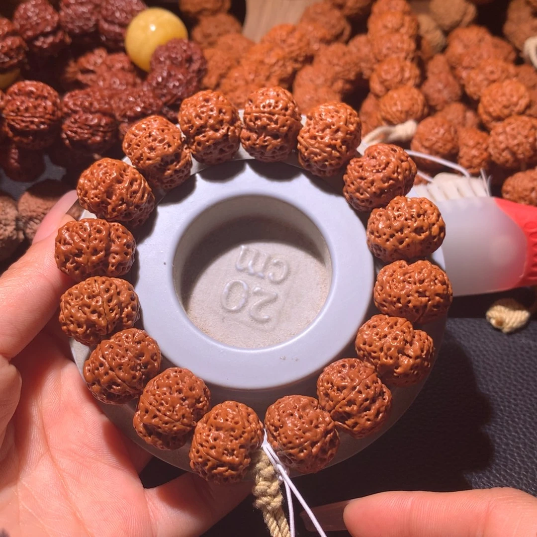 金刚菩提手串20+五星双龙定制