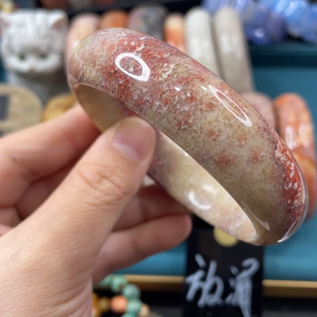 未镶嵌手镯硅化玉