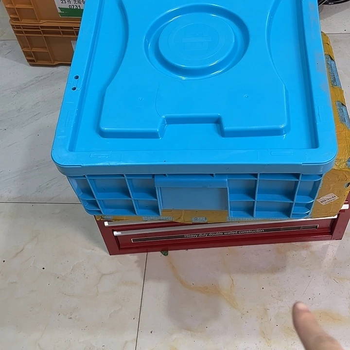 白***水厚款家用五金工具箱1个钱箱蓝