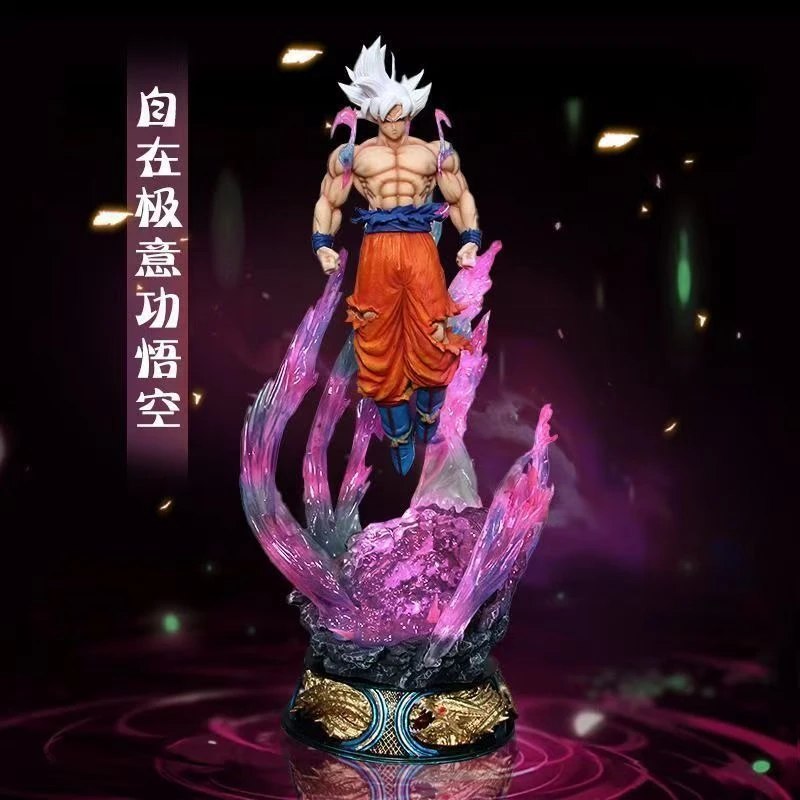 可发光小自在极易功孙悟空七龙珠赛亚人手办摆件玩具模型元气