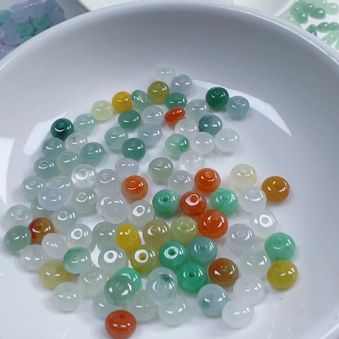 翡翠散珠卡6+鼓珠一颗，五颗起30 一个可挑，多样性发货