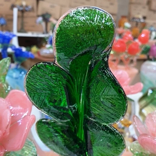 琉璃花瓶高40厘米口径9厘米