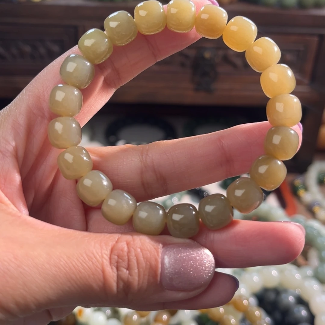 和田玉未镶嵌手链