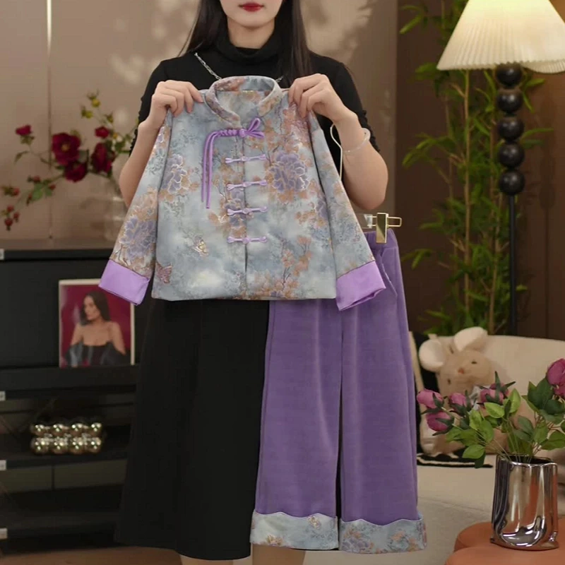 女童春装套装2025新款儿童长袖上衣裤子纯色两件套