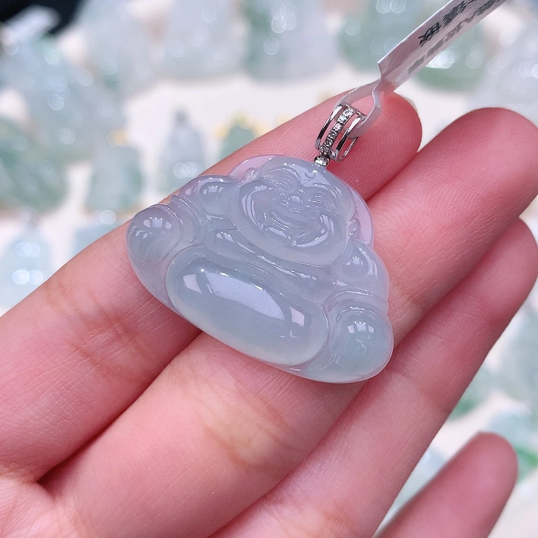 颈饰18K金镶嵌翡翠21.6-31.2-5.8